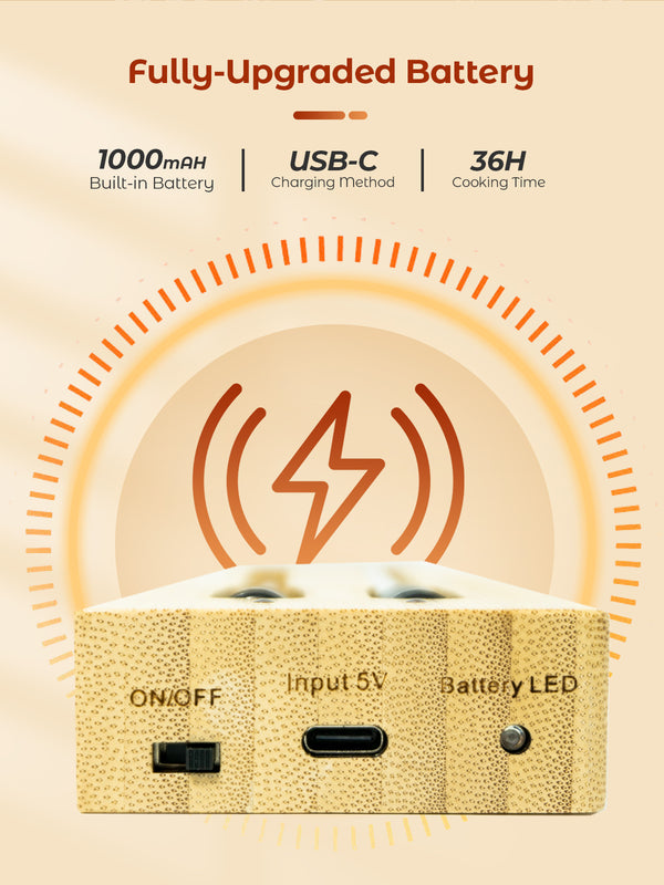 Thermomètre de cuisson et de friture - WIFI avec application de friture - Le répéteur assure une longue distance avec le mobile - Four, gril ou poêle.