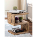 Side table wood - S shape - Coffee table Sissi - Flower column - Mango wood