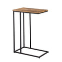 Table d'appoint de Toronto structure en métal et plateau en bois