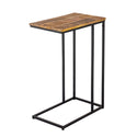 Table d'appoint de Toronto structure en métal et plateau en bois