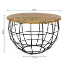 Table d'appoint table basse durable table basse ronde Lexington ø 55 cm structure en métal massif
