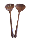 Salad cutlery in Teak wood - consisting of two salad spoons