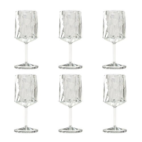 Verres à vin Koziol - 1 ou 6 pièces de super verre - 200 ml (Vin blanc)