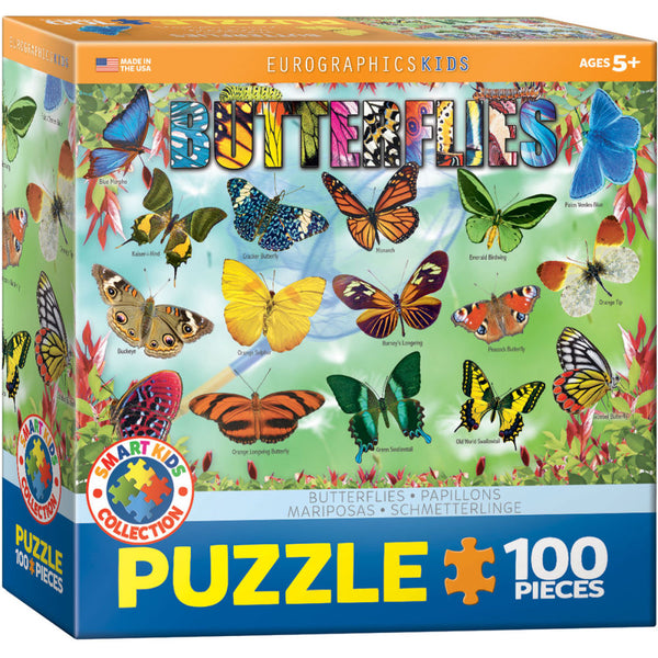 Puzzle - Papillons - 100 pièces
