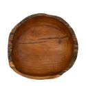 Bol en bois de teck - env. 30 cm de diamètre et 10 cm de haut - Saladier, coupe à fruits, coupelle de décoration, etc.