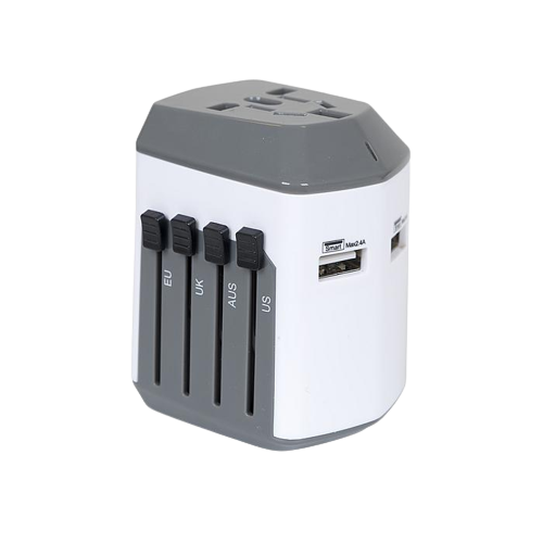 Prise de voyage universelle - Adaptateur USB pour n'importe quelle prise