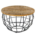 Table d'appoint table basse durable table basse ronde Lexington ø 55 cm structure en métal massif