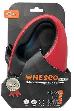 Whesco flexline 5 mètres de long - Avec bande réfléchissante - 3 tailles